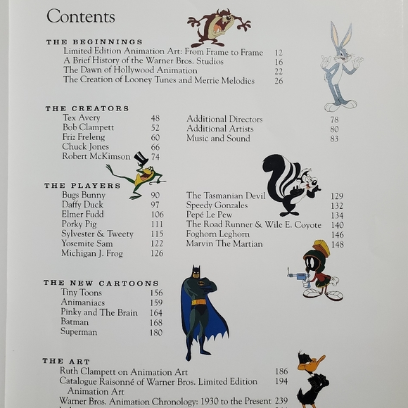1997 "Warner Bros. Animation Art Book, &  Limited Edition Hardcover Book - Picture 6 of 13